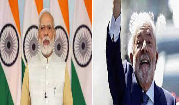 मोदी ने ब्राजील के राष्ट्रपति लूला काे दी बधाई