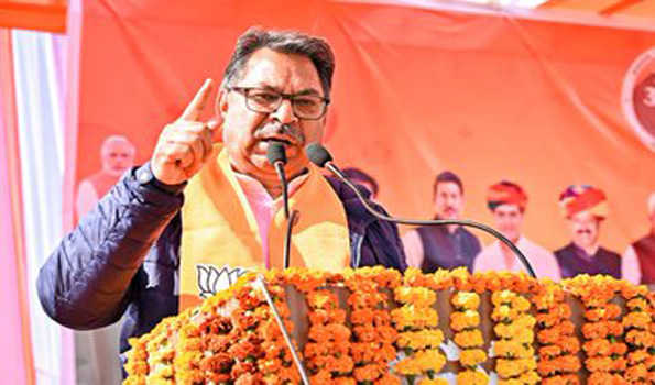 भाजपा की सरकार बनने पर रामगढ़ बांध में पानी लाने का पूरा करेंगे संकल्प-पूनियां