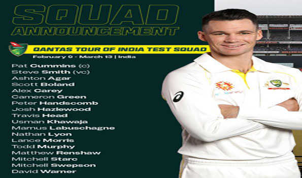 भारत टेस्ट सीरीज के लिये ऑस्ट्रेलिया ने टॉड मर्फी को टीम में बुलाया