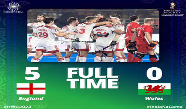 इंग्लैंड ने वेल्स को 5-0 से परास्त किया