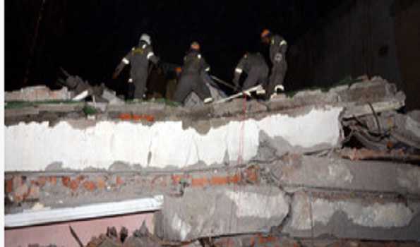 Three die, several feared trapped as residential building collapses