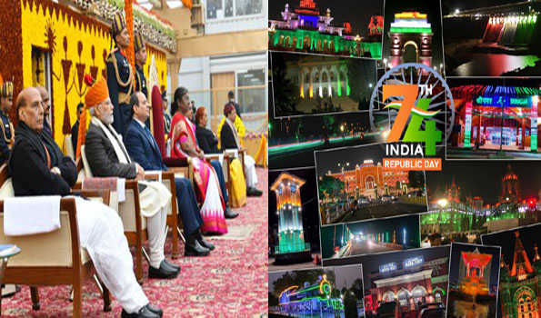 देशभर में हर्षोल्लास के साथ मनाया गया 74वां गणतंत्र दिवस
