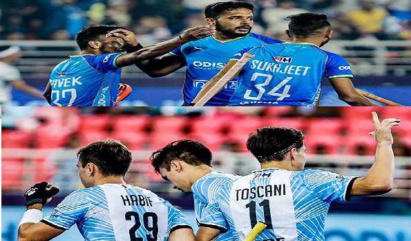 Argentina, India register big wins to finish their World Cup campaigns
