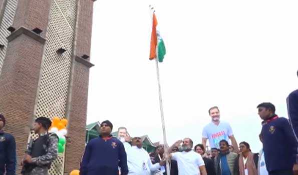 Rahul’s 'Bharat Jodo Yatra' culminates with the hoisting of tricolor at Lal Chowk