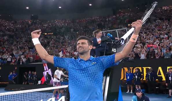 Serbian tennis player Djokovic wins his 10th Australian Open title