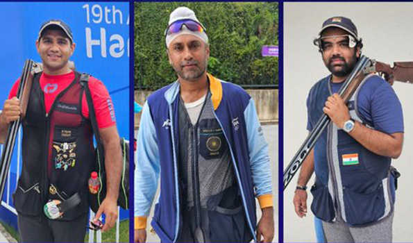 एशियाड में पुरुष निशानेबाजी टीम ने स्वर्ण, महिला टीम ने जीता रजत