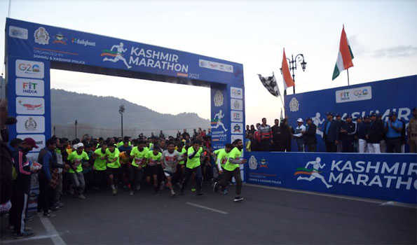 J&K Police organizes 'Kashmir Marathon' 2023 in Srinagar