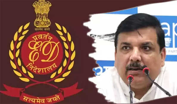 संजय सिंह के आवास पर प्रर्वतन निदेशालय के छापे