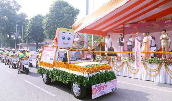 योगी ने मिशन शक्ति अभियान के तहत महिला सशक्तिकरण रैली का किया शुभारंभ