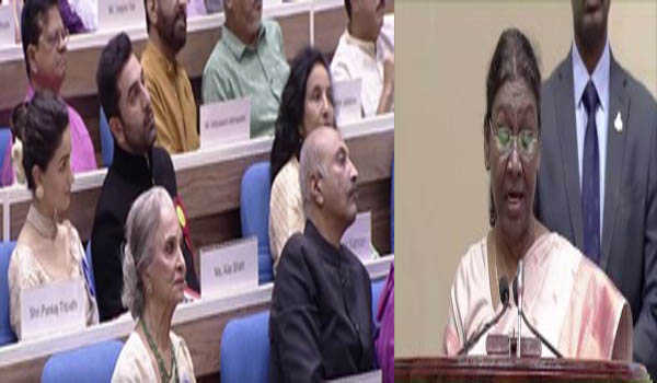 राष्ट्रपति ने फिल्म पुरस्कार प्रदान किये, वहीदा रहमान फाल्के पुरस्कार से सम्मानित