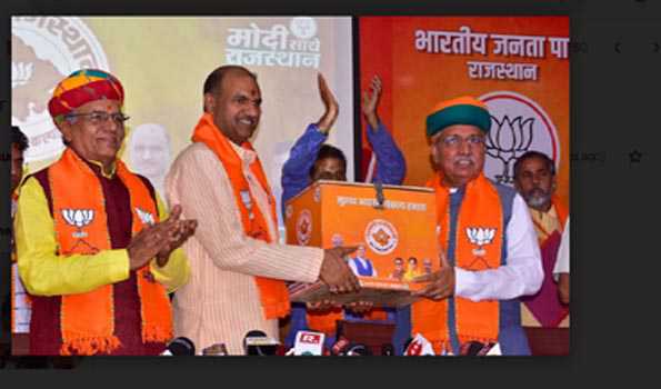 हो चुका है आह्वान, अब बनेगा विकसित राजस्थान के साथ बनेगा भाजपा  का संकल्प पत्र-मेघवाल