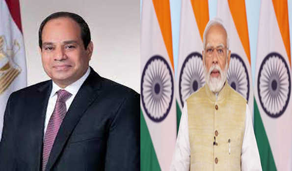 पश्चिम एशिया की स्थिति को लेकर प्रधानमंत्री ने की मिस्र के राष्ट्रपति से चर्चा