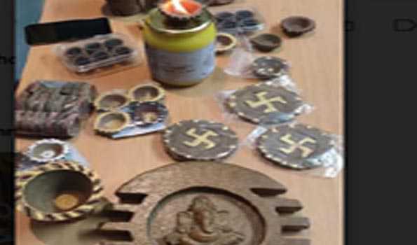 दिवाली पर गाय के गोबर से बनी सामग्री के प्रति बढ़ने लगा लोगों का रुझान