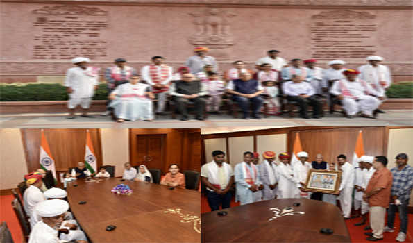 धनखड़ ने किसान रामू लाल एवं उनके परिजनों से की मुलाकात