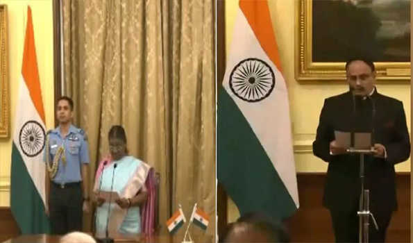 मुर्मु ने हीरालाल सामरिया को मुख्य सूचना आयुक्त की शपथ दिलायी