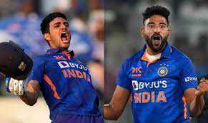 गिल बल्लेबाजी में और सिराज गेंदबाजी में शीर्ष रैकिंग में पहुंचे