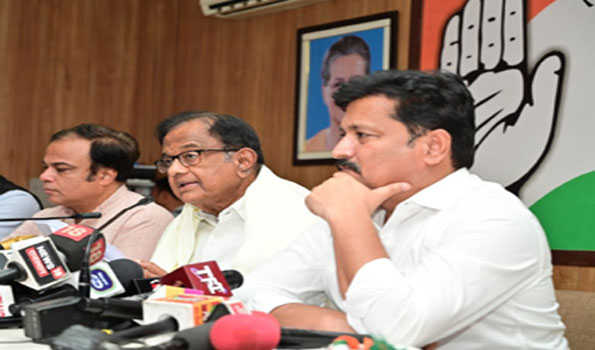 भाजपा सरकार मतदाताओं के द्वारा सरकार तय करने के अधिकार को कर रही है प्रभावित: चिदम्बरम