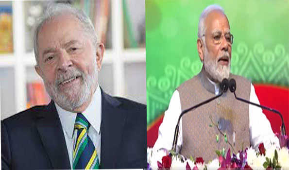 प्रधानमंत्री मोदी को ब्राजील के राष्ट्रपति लूला डी सिल्वा ने फोन किया