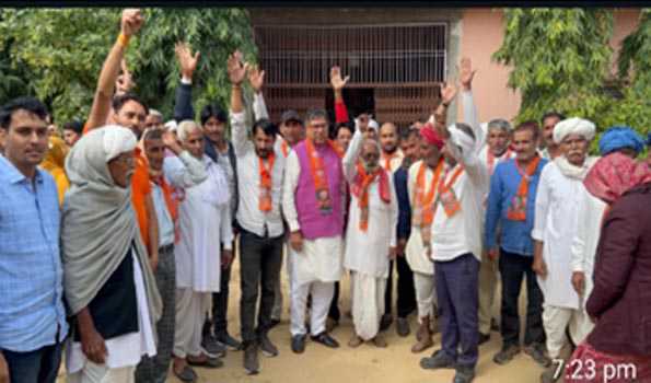 भाजपा के विजय संकल्प 2023 के लिये तीन सालों से निभा रहे है अपना संकल्प-पूनियां