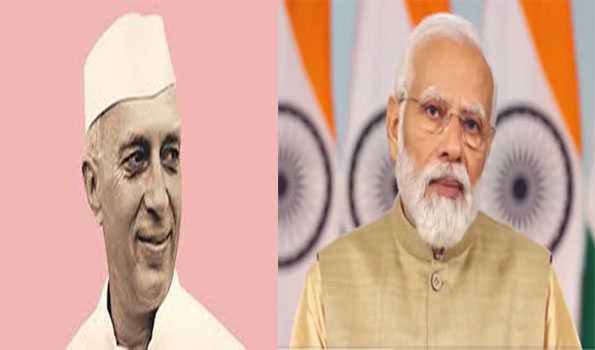 मोदी ने नेहरू को उनकी जयंती पर दी श्रद्धांजलि