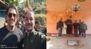 धोनी पत्नी साक्षी संग पहुंचे अपने पैतृक गांव अल्मोड़ा