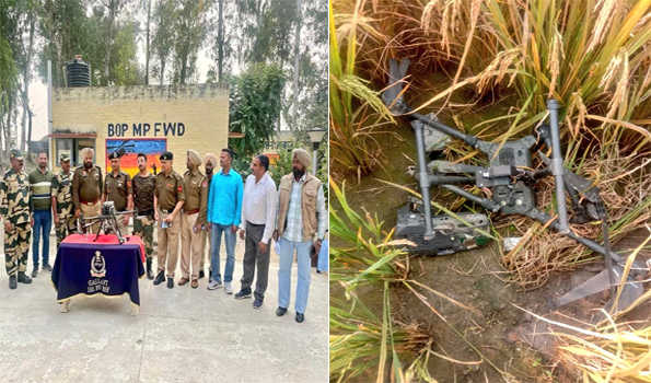 पंजाब के तरनतारन में पाकिस्तानी ड्रोन बरामद