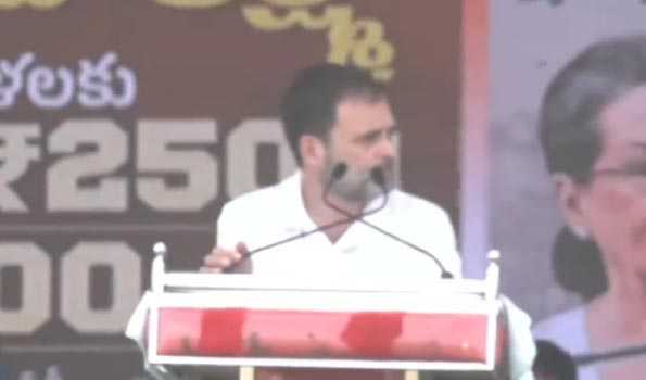 केसीआर सरकार से पीड़ित हैं तेलंगाना के लोग : राहुल