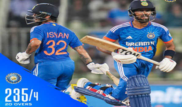 भारत ने ऑस्ट्रेलिया को दिया 236 रनों का लक्ष्य