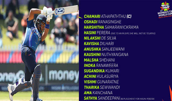 Sri Lanka name squad for 2023 ICC Women's T20 World Cup