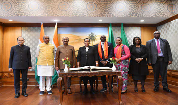 Parliamentary delegation from Zambia calls on Lok Sabha speaker
