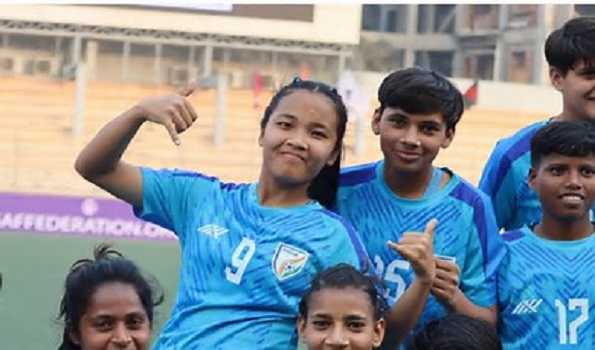 India U-20 Women’s Team beat Bhutan 12-0 in SAFF U-20 Women’s Championship