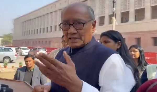 Oppn won't step back till  govt allows  discussion on Adani issue in Parl: Digvijaya