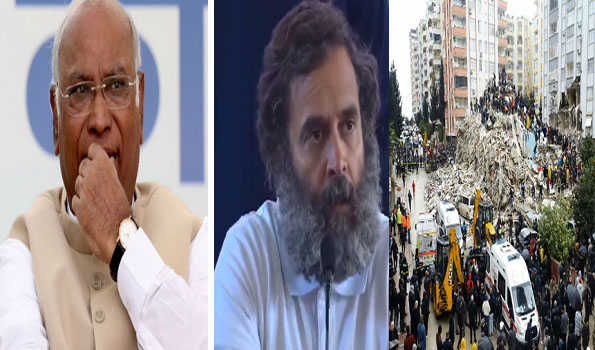 Kharge, Rahul express grief over loss of lives due to earthquake in Turkey, Syria