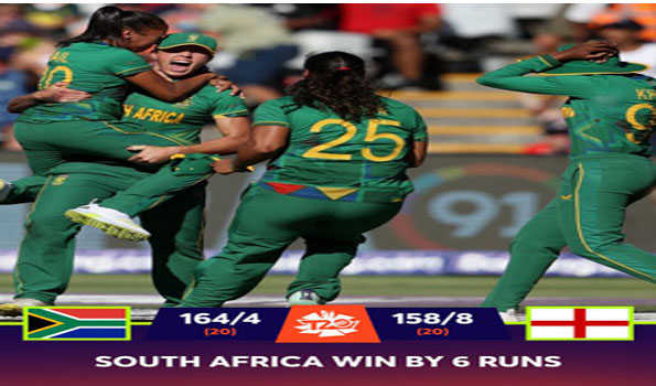 दक्षिण अफ्रीका पहली बार टी20 विश्व कप फाइनल में