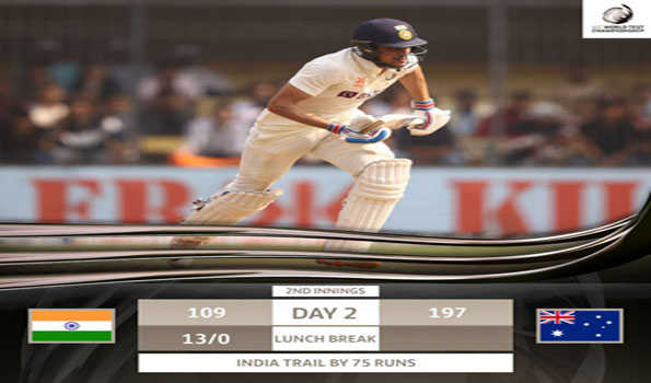 उमेश-अश्विन ने ऑस्ट्रेलिया को 197 रन पर समेटा