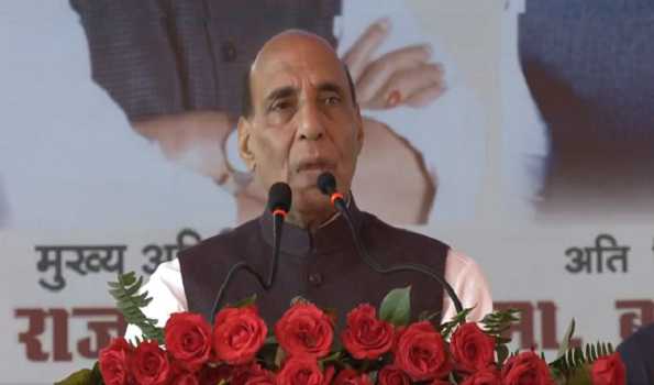 Yogi succeeded in streamlining law and order: Rajnath