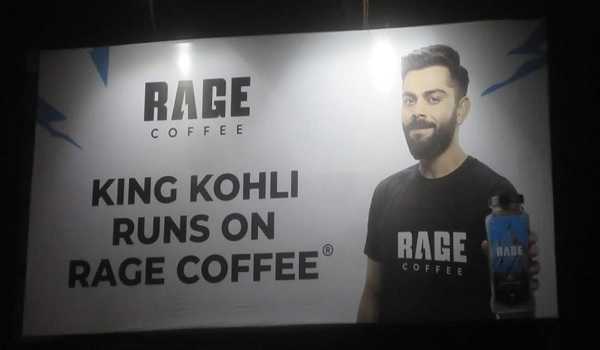 Virat Kohli aces Rage Coffee’s OOH campaign in Delhi/NCR