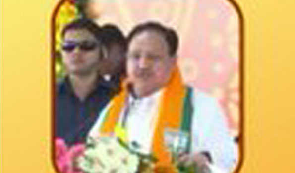 नड्डा ने मंत्रोच्चार के बीच किया नए भाजपा प्रदेश कार्यालय का भूमिपूजन