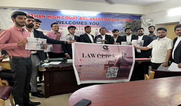 राजस्थान उच्च न्यायालय बार एसोसिएशन कार्यालय में लॉक्लिक मोबाइल एप्लिकेशन लॉन्च