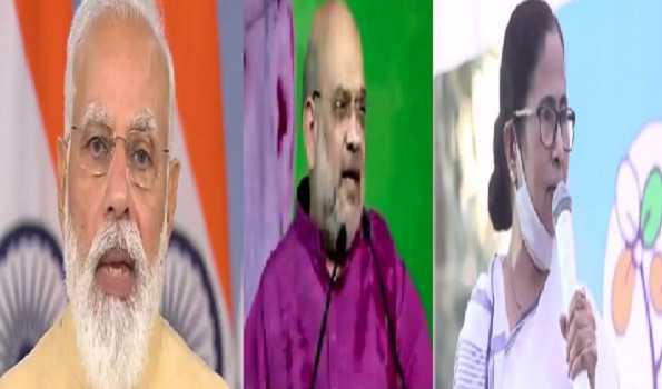 मोदी, शाह और ममता ने गुरुदेव को किया नमन