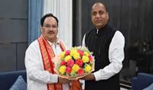 जगत प्रकाश नड्डा से मिले जयराम ठाकुर, राजनीतिक हालात पर चर्चा