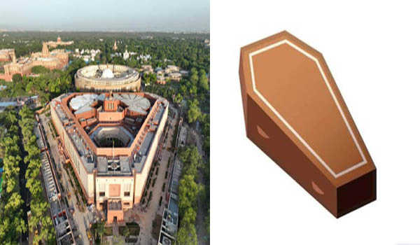 राजद ने संसद के नये भवन की तुलना ताबूत से की, भाजपा ने इसे शर्मनाक बताया