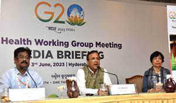 जी-20 स्वास्थ्य कार्य समूह की तीसरी बैठक हैदराबाद में