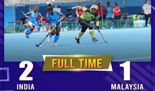 भारत ने मलेशिया को 2-1 से हराया