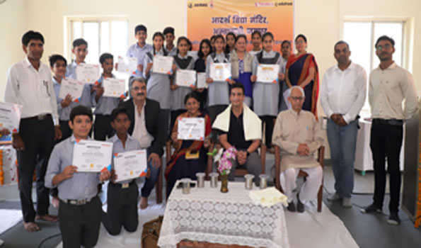 जयपुर का आदर्श विद्या मंदिर अंबाबाड़ी, थिम्बल.आईओ एंड एडुफ्रंट यू एस सर्टिफाइड एसटीईएम रोबोटिक्स और एआई प्रोग्राम हासिल करने वाला भारत का पहला स्कूल बना