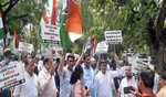 Cong stages protest against AAP govt over hike in electricity rates