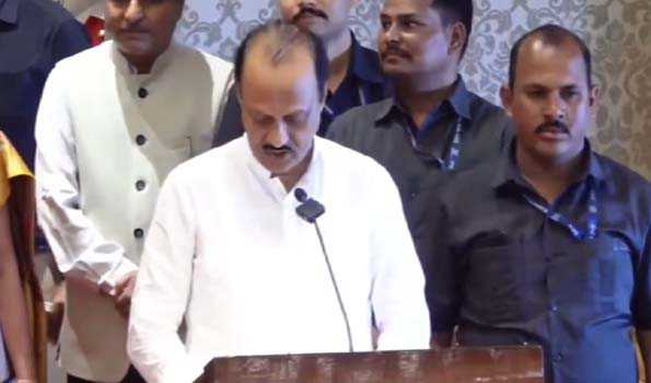 अजित पवार का शपथग्रहण भाजपा के 