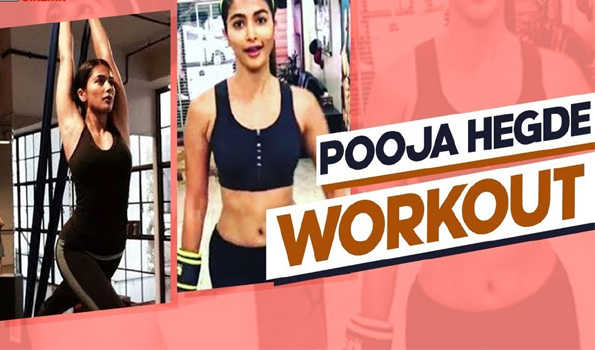 पूजा हेगड़े ने जिम में किया इंटेंस वर्कआउट