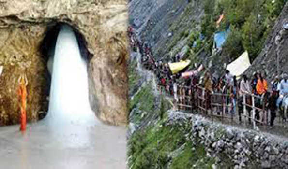 सात दिनों में 85हजार यात्रियों ने श्री अमरनाथ जी गुफा के दर्शन किये