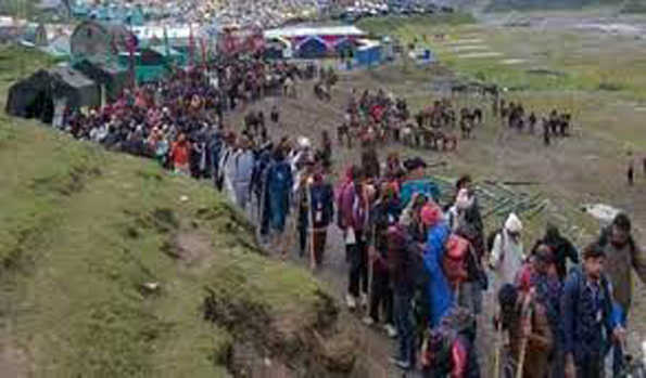 अमरनाथ यात्रा बालटाल से भी बहाल, एक लाख यात्रियों ने किये बाबा के दर्शन